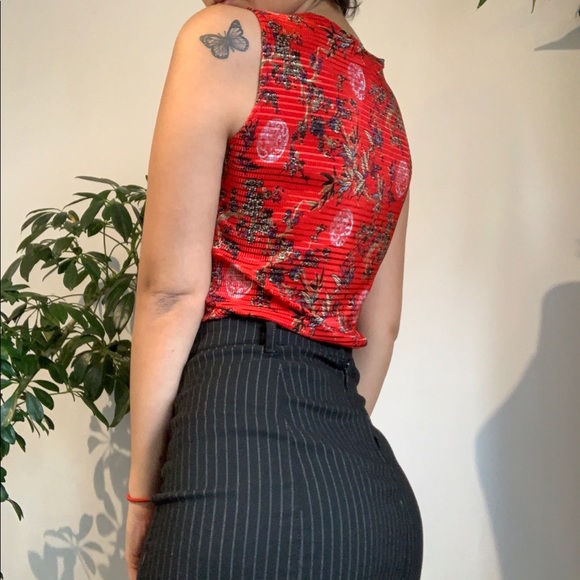 Vintage Dynamite sleeveless oriental style top - Picture 3 of 4